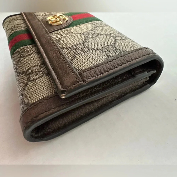 Authentic Gucci GG Supreme Monogram Web Ophidia
Continental w/ COA - Picture 12 of 14
